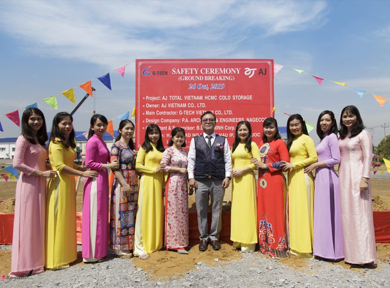 Groundbreaking Ceremony for AJ TOTAL VIETNAM COLD STORAGE
